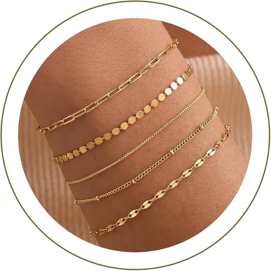 Golden Mix Bracelet Set
