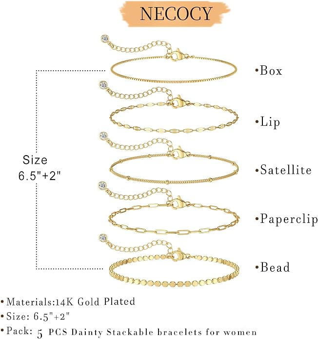 Golden Mix Bracelet Set