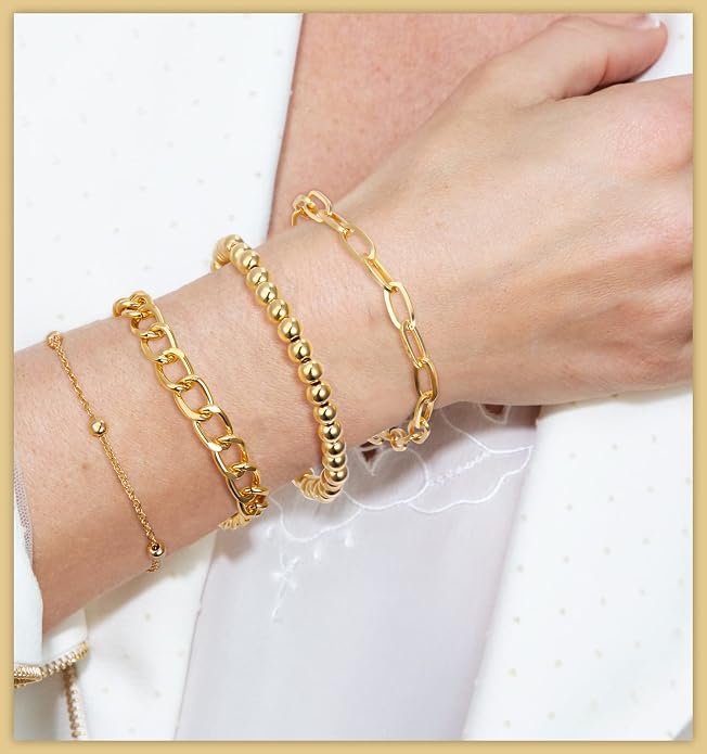 12 Pcs Layered Gold Jewelry Set for Women