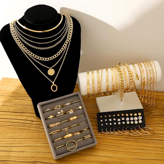 68 Pcs Gold Jewellery Set for Women