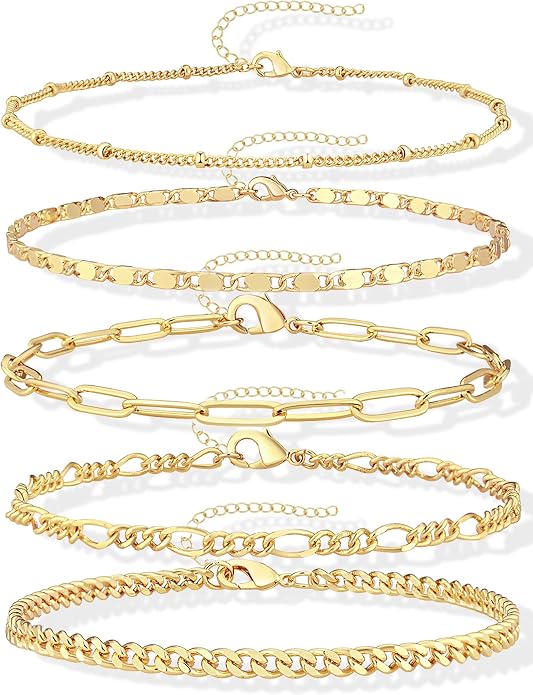 Golden Stack Bracelet Set