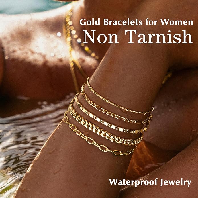 Golden Stack Bracelet Set